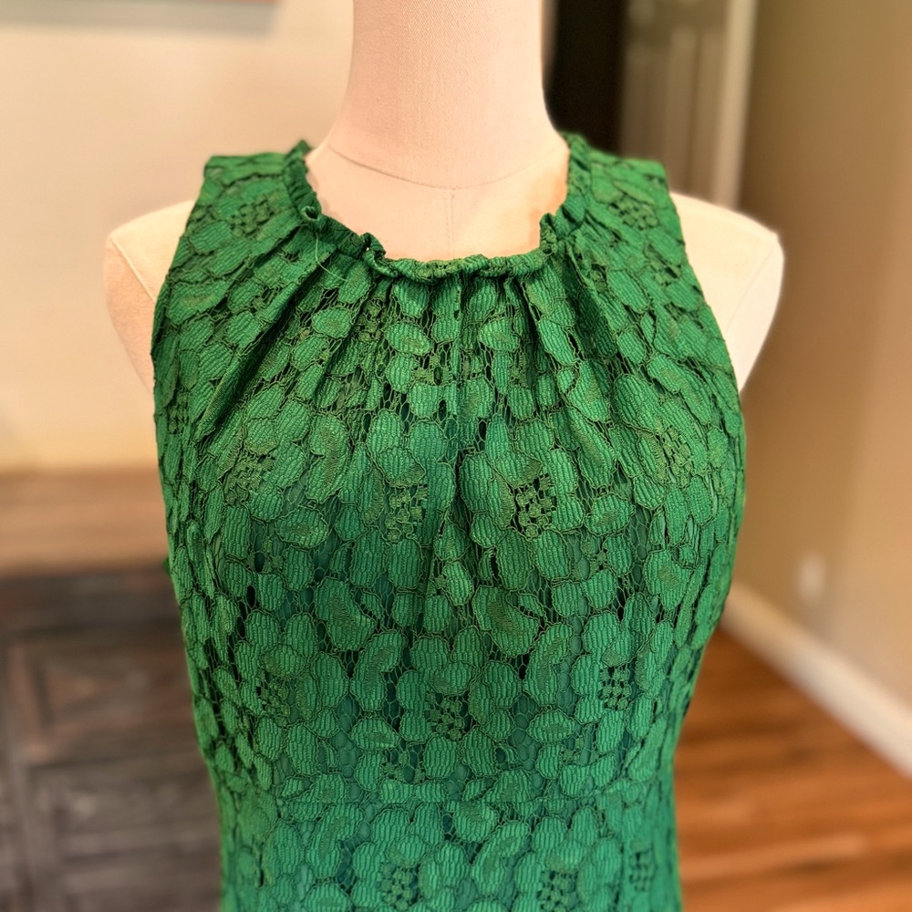 Trina by Trina Turk Cate Lace Midi Dress - Kelly Green